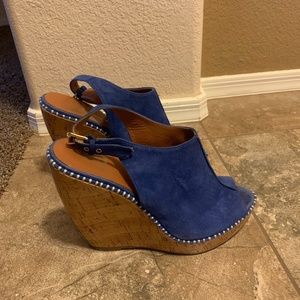 Suede and Cork Dolce Vita Wedge